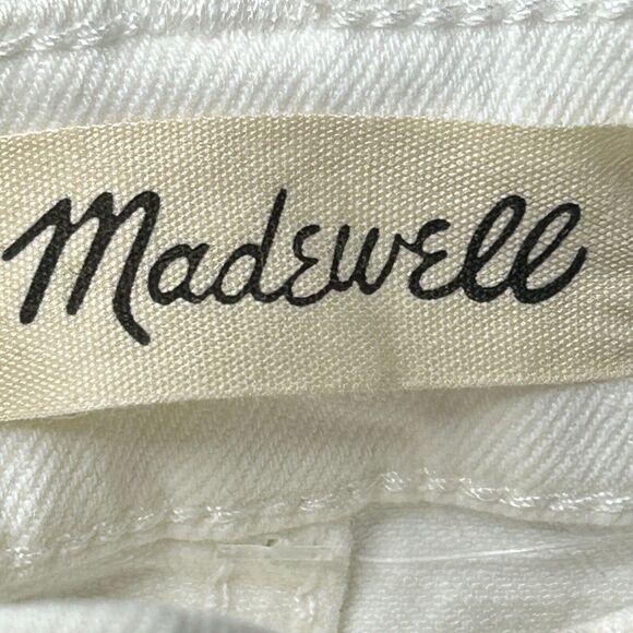 Madewell The Perfect Vintage Jean Straight Leg High Rise White Women's 24 NWD - Picture 3 of 13